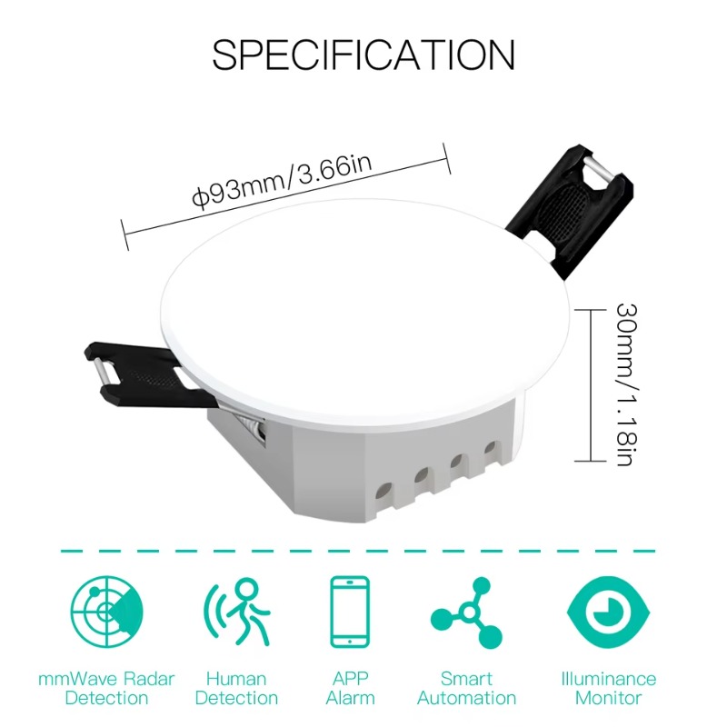 Tuya Smart 2-in-1 PIR Ceiling  - Home Bar Android บทวิจารณ์และราคา