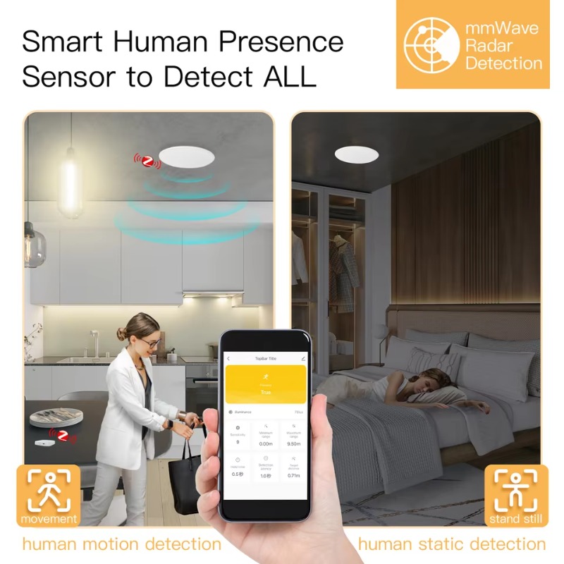 Tuya Smart 2-in-1 PIR Ceiling  - Home Bar Android บทวิจารณ์และราคา